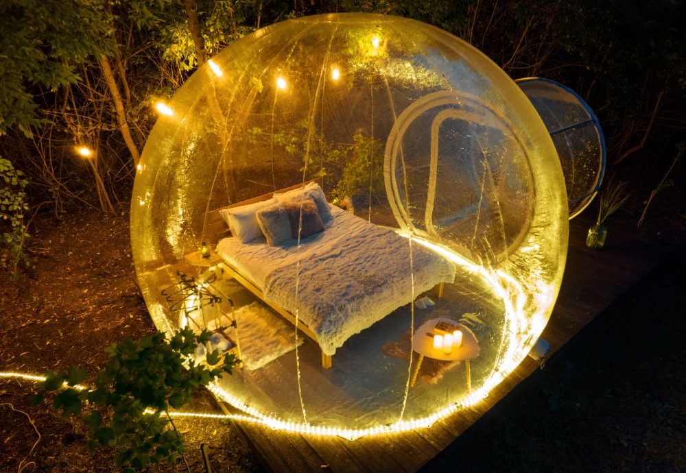 crystal bubble tent